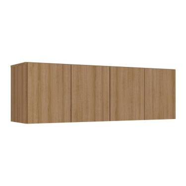 Imagem de Armário De Lavanderia Aéreo Multiuso 4 Portas Multimóveis Mp5042 Rustic Rustic