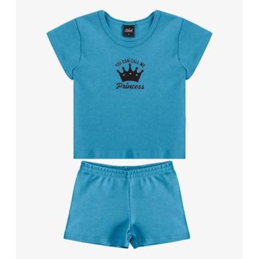 Imagem de Conjunto Infantil Blusa com Shorts Select Azul, 3, Azul