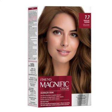 Imagem de Tinta de Cabelo Amend Magnific 7.7 Chocolate Dourado 163g