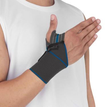 Imagem de Munhequeira Vollo Relieve Ajustável Cinza-Unissex