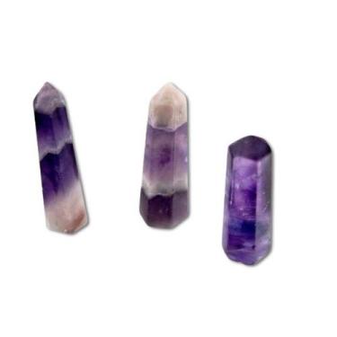 Imagem de 10 Mini Pontinhas de Ametista Pedra Extra Natural de 25 a 30mm para At