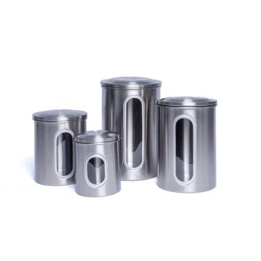 Imagem de Conjunto de Potes Herméticos em Aço Inox 4 peças Verside