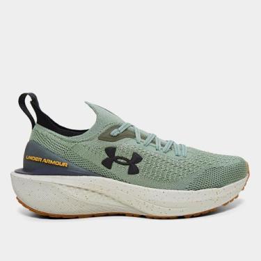 Imagem de Tênis Under Armour Charged Quicker 2 Masculino, Verde, Bege, 34