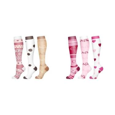 Imagem de Meias De Compressão Masculinas 3/6 Pares Para Esportes Ao Ar Livre, Ci