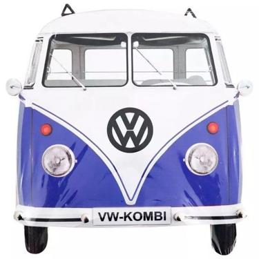 Imagem de Porta Chaves De Parede Retrô Decorativo - Perua-Kombi Azul