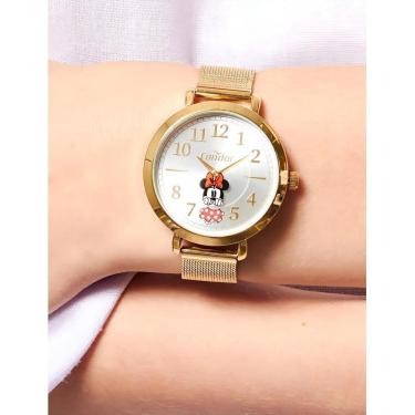 Imagem de Relógio Condor Feminino Disney Minnie Dourado - CO2034AK/4K-Feminino