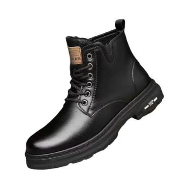 Imagem de Tênis Casuais Masculinos De Cano Alto, Confortáveis E Estilosos, Botas