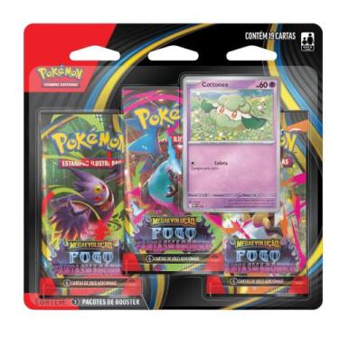 Imagem de Cartas Pokémon Mega Evolução Fogo Fantasmagórico 19un Copag -