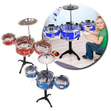 Imagem de Mini Bateria Musical Infantil, Estimular A Criatividade E O Senso Rítm