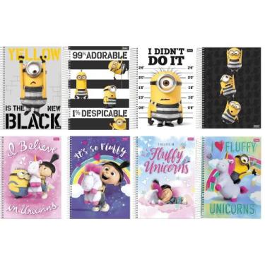 Imagem de Caderno Espiral Capa Dura 10x1 - 200 Folhas - Meu Malvado Favorito - F