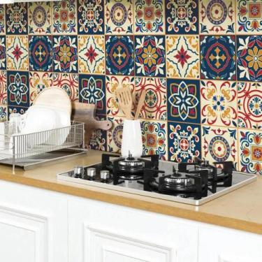 Imagem de 5 Metros Papel Adesivo Envelopamento Cozinha Azulejo Lavável - Congrat