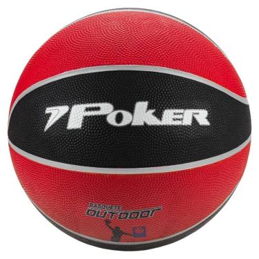Imagem de Bola de Basquete Poker Outdoor - Vermelho/preto-Unissex