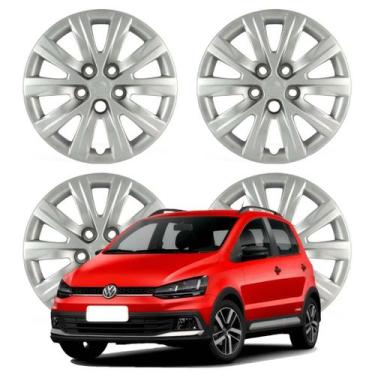 Imagem de Jogo Calota Aro 14 VW Fox 2013-2021 Cubo Baixo Prata 049CB-PTA-U - Gri