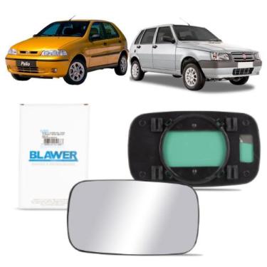 Imagem de Lente do retrovisor com base fiat palio 96/00 uno fire l.e - BLAWER