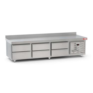 Imagem de Balcão De Serviço Refrigerado Com Gavetas 2,00m Inox BRG20 220V- Red Chameleon