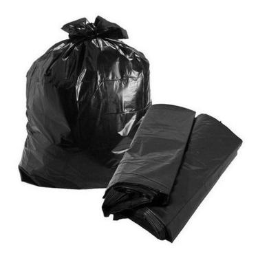 Imagem de Saco para Lixo 40 Litros 50X60X0,04 C-100 para Descarte Doméstico e Comercial Preto Hig...