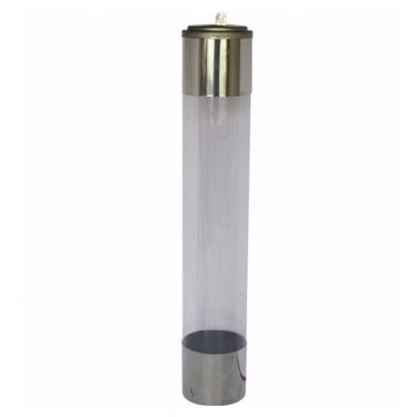 Imagem de Kit 4 Suporte Dispenser de Copos de Chopp 300ML 300ml Cristal Inox para Lojas e Escritó...