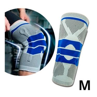 Imagem de Joelheira de Compressão Ortopédica Esportiva m para Suporte do Joelho com Anel Patelar em Silicone e Espirais de Aço OEM