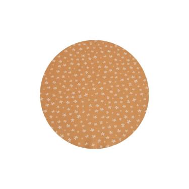 Imagem de Kit Capa Sousplat Estampado + Suporte MDF 35CM 100% Poliéster para Mesa Posta Mostarda Valle Distribuidora