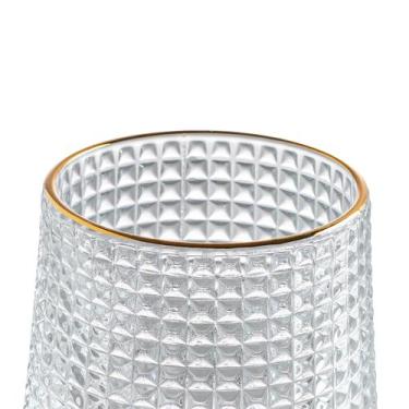 Imagem de Copo baixo Hive Vidro com borda dourada 180ml -L Hermitage - L'Hermita