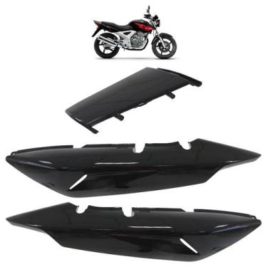 Imagem de Kit Rabeta Traseira CBX 250 Twister 2001 2002 2003 2004 2005 Preto 3 P