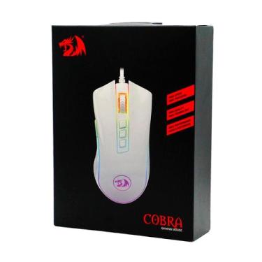 Imagem de Mouse Gamer Redragon M711W Cobra / 10000 Dpi - Branco