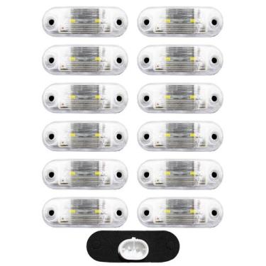 Imagem de 12 Lanterna Vigia Placa para Ônibus Caminhão 2 LED BIVOLT CR - Prime