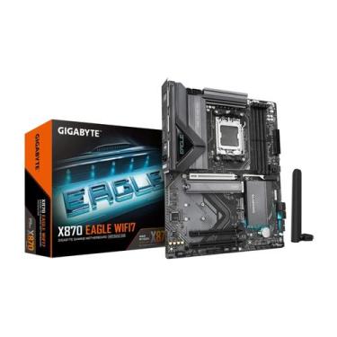 Imagem de Placa mãe gigabyte x870 eagle wifi7, amd am5, atx, bluetooth, ddr5 - x