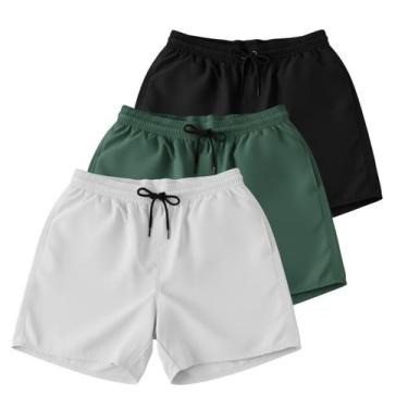 Imagem de Kit 3 Bermuda de Praia Piscina - RM Fabricacao, G, Kit4
