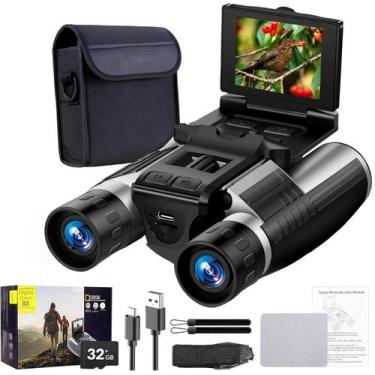 Imagem de Binóculos Vazussk 12x32 Câmera 48 MP Tela LCD 2,4" 32 GB