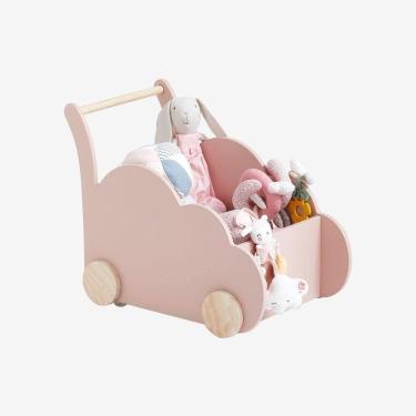 Imagem de Organizador Infantil Carrinho Julieta MDF Rosê Woodcore