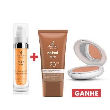 Imagem de Kit Ivy C AOX + Episol Color Tom 3 + Episol Pó - Mantecorp Skincare