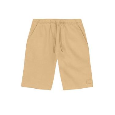 Imagem de Bermuda infantil menino em moletinho tricot Mundi, Amarelo, 8