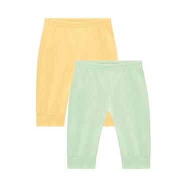 Imagem de Kit de calças jogger de cotton Brandili Baby Amarelo, Amarelo, P