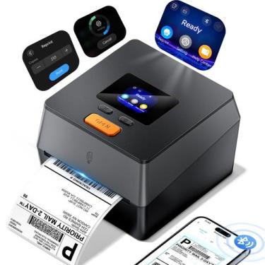 Imagem de Impressora de Etiquetas Phomemo D420D Bluetooth 4x6 com Tela Touchscre