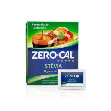 Imagem de Adoçante Zero Cal Stévia Em Pó Sem Glúten 40g 50 saches - Zero-Cal