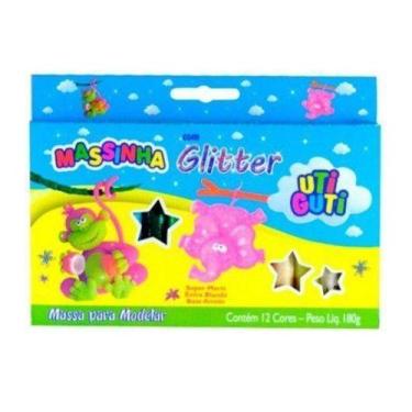 Imagem de Massinha De Modelar UTI Guti Com Glitter 12 Cores - Canson