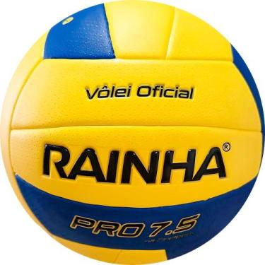 Imagem de Bola de volei rainha vl 7.5 pro oficial, Amarelo, Azul, Único