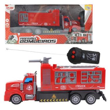 Imagem de Carrinho Controle Remoto Bombeiro Brinquedo - Well kids