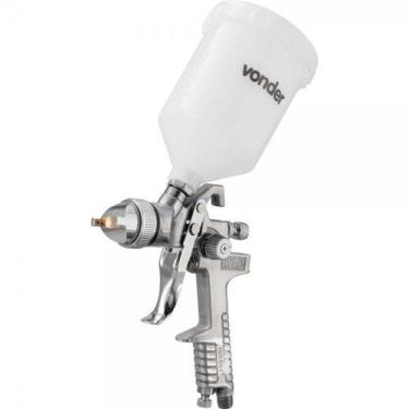 Imagem de Pistola para pintura tipo gravidade com caneca plástica PGV 600 VONDER