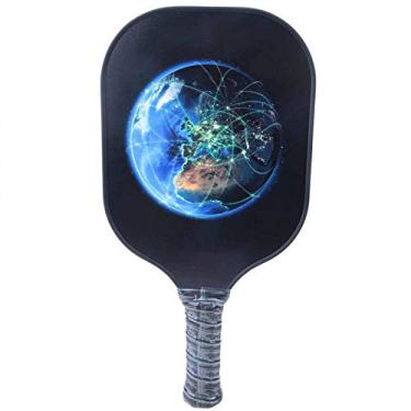 Imagem de Remo de pickleball ao ar livre, fibra de vidro de qualidade durável, estável Esporte palito de pickleball confortável para esportes ao ar livre para bola