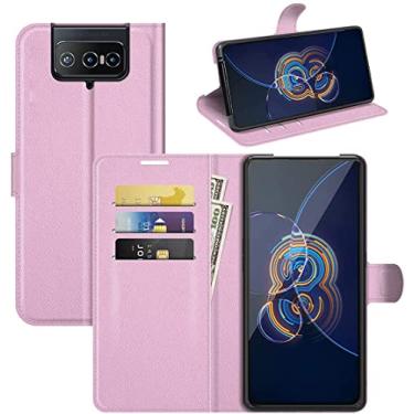 Imagem de Capa Capinha Carteira Asus Zenfone 8 Flip com Tela de 6.67" polegadas Case em Couro - Proteção Premium (Rosa)