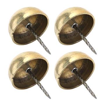 Imagem de Prego de estofamento durável, prego de estofamento, cesta para tambor de artesanato de sofá(Diâmetro da tampa 4cm, Latão)