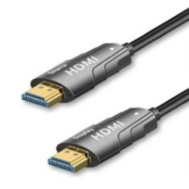 Imagem de Cabo HDMI de fibra óptica de 1,8 m AOC de alta velocidade HDMI2.0 18G 4K a 60 Hz, cabo HDMI 2.0b, suporta 18,2 Gbps, ARC, HDR10, Dolby Vision, HDCP2.2, cabo óptico HDMI ultra fino e flexível de 20 metros