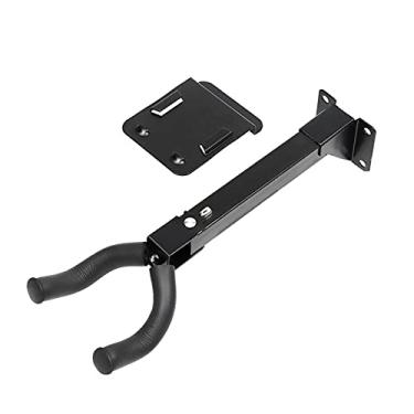 Imagem de Yajun Suporte de parede para violão com rotação para ukulele antiderrapante, suporte de proteção de metal, suporte para exibição de corda, instrumento baixo, curto (20 cm)