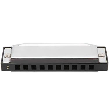 Imagem de Asixxsix Órgão bucal com chave C, instrumento musical de sopro com estojo, presente festivo, gaita de 10 furos, para adultos iniciantes