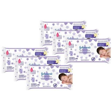 Imagem de Kit Toalhas Umedecidas Johnsons Baby Hora do Sono 6 pacotes com 96 unidades cada