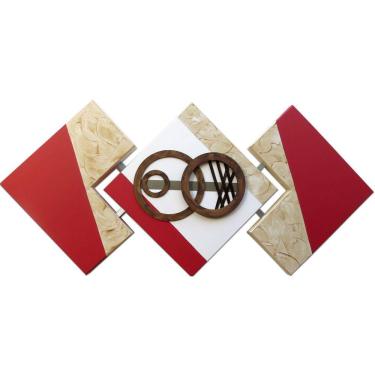 Imagem de Quadro Decorativo Sala Quarto Moderno 120X57Cm Losango