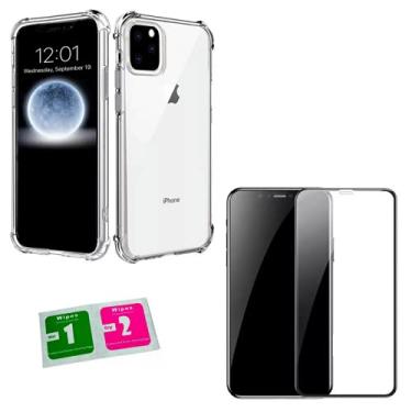 Imagem de Kit Capinha Antiqueda + Película Vidro 9D Compatível iPhone 11 6.1"