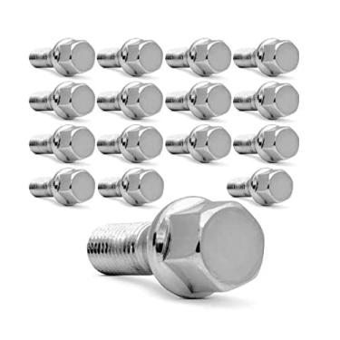 Imagem de ITAP Jogo de Parafuso de Roda Cromado M12 X 1,25 X 32 MM 19MM 16 Peças Palio, Weekend, Siena e Strada - ISOFIX